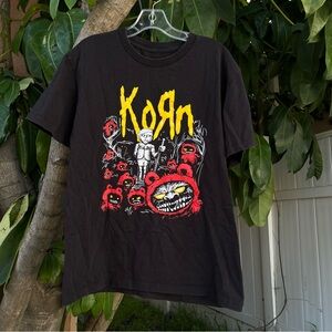 Korn Black Graphic Band T-Shirt.